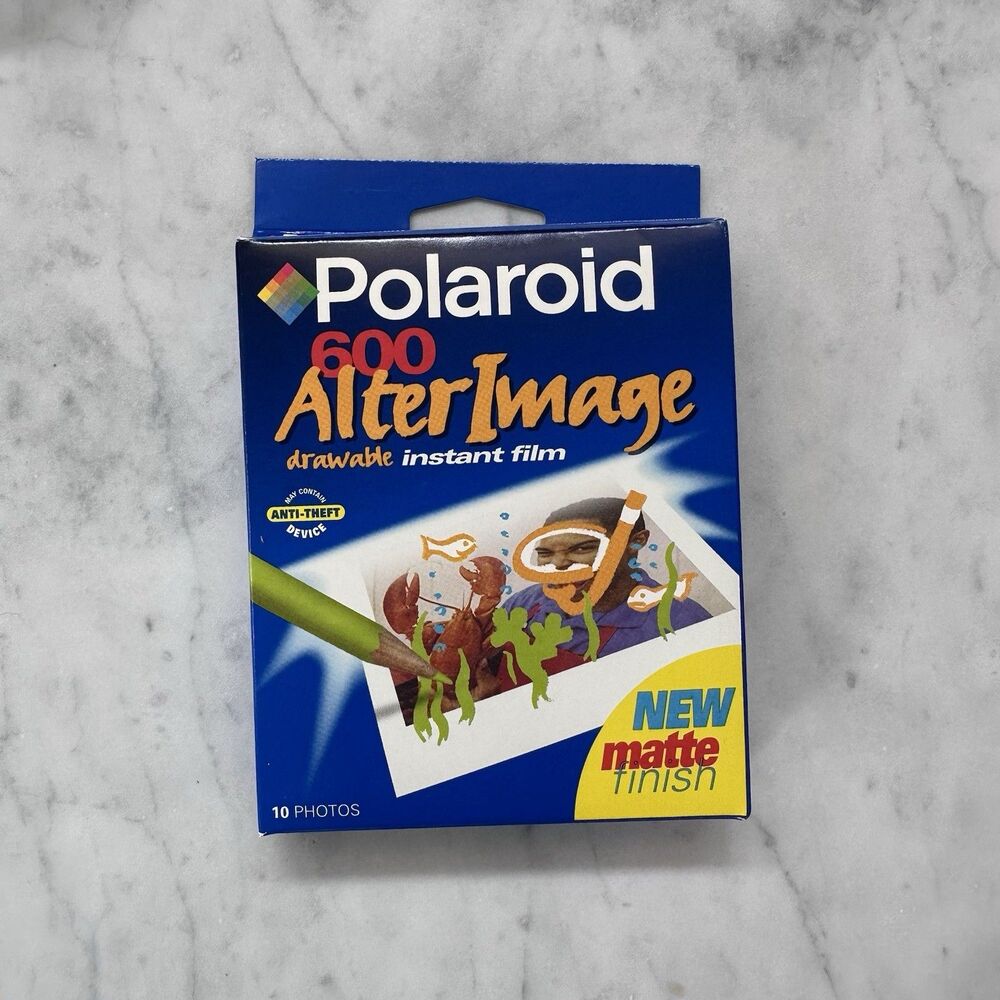 Polaroid 600 After Image Drawable Instant Film 10 Photos EXPIRED 03/2000 Sealed